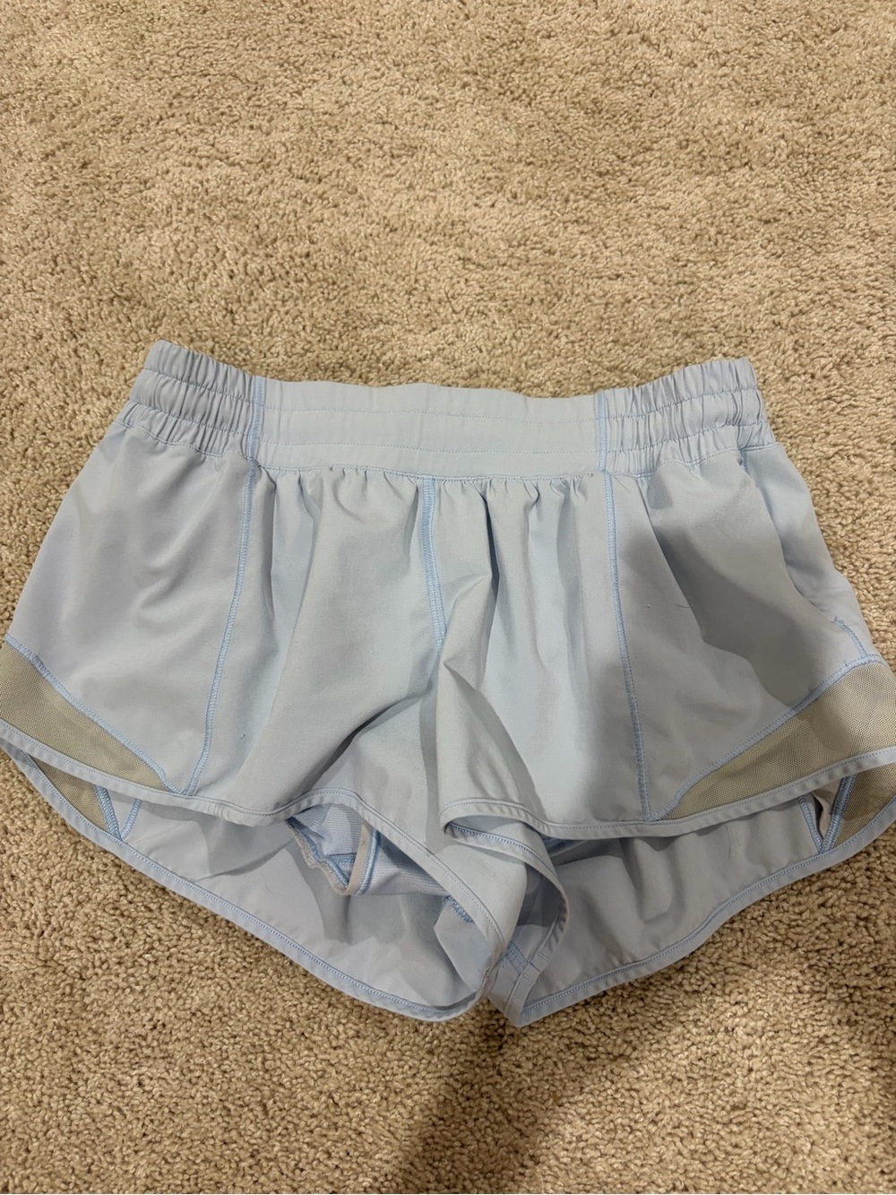 Light Blue Women's Lululemon Hotty Hot Shorts
